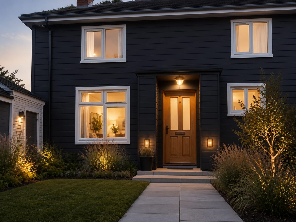 Tired facade refreshed for curb appeal (after)