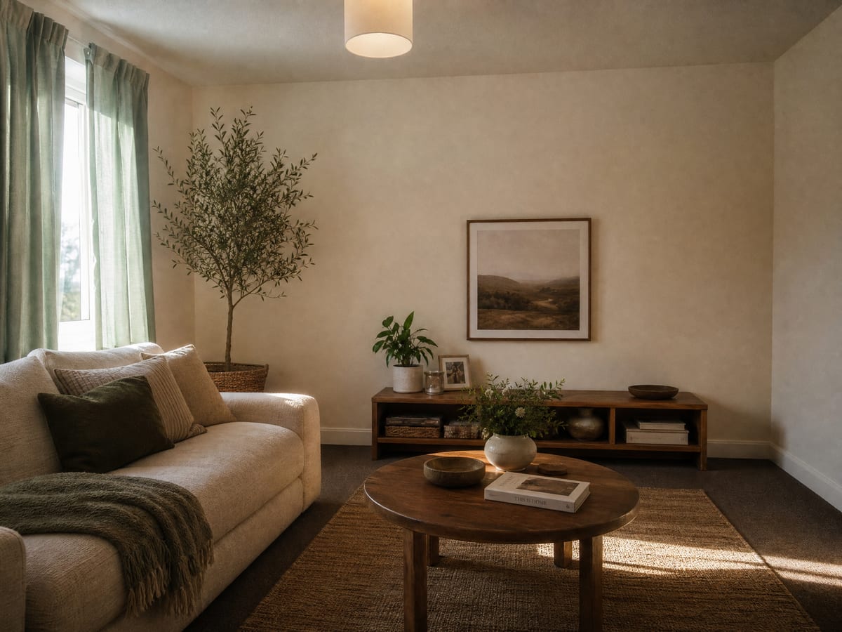 Rental listing styled move-in ready